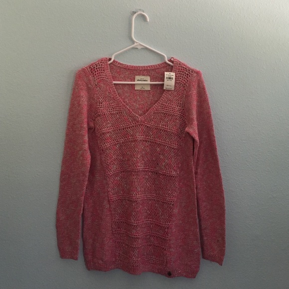 Abercrombie Kids, pink knit sweater.💘