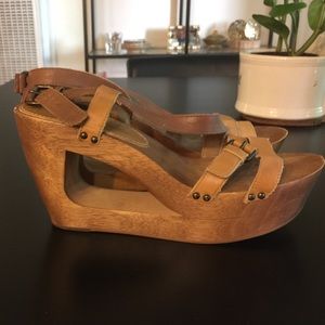 Brand new wooden heels!