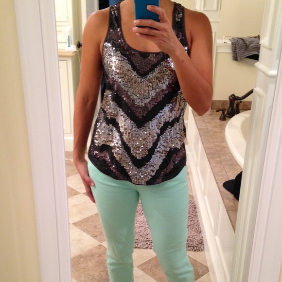 Express sparkly top
