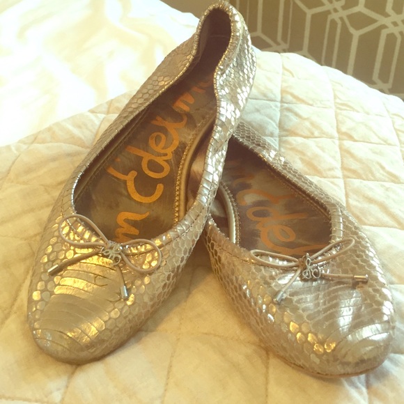 Gold Sam Edelman flats