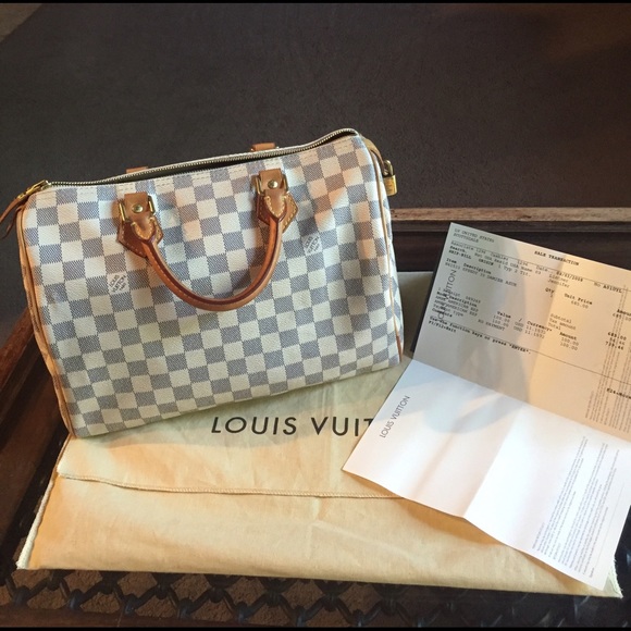 Louis Vuitton Handbags - AUTHENTIC w/ RECEIPT Louis Vuitton Damier Speedy