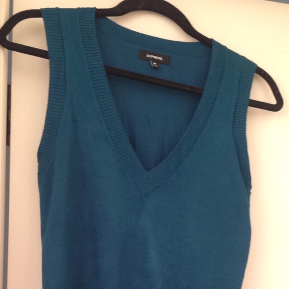 Teal sweater vest