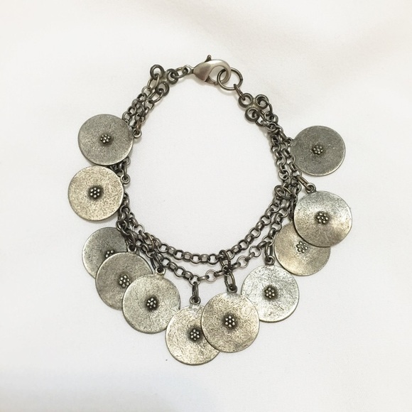 Silver Coin Bracelet