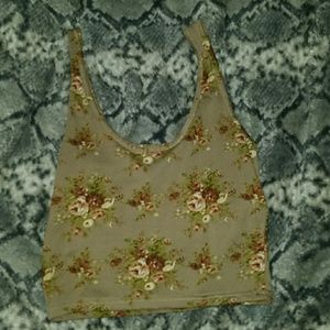 FLOWER CROP TOP