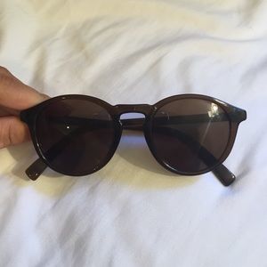 dark brown lucky brand sunglasses
