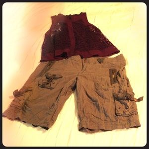 Da Nang olive shorts