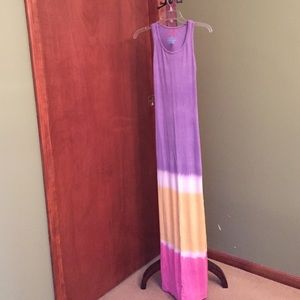 American Twist Tie Dye Tank Maxi Dress