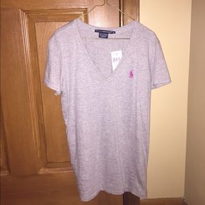Ralph Lauren Grey V-Neck