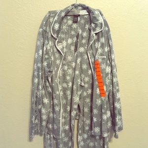 Fleece Snowflake Pajama Set