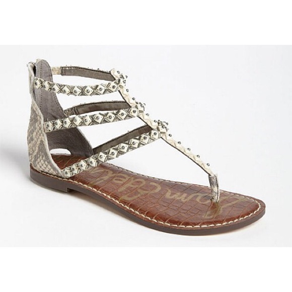 1 DAY SALE 🎉Sam Edelman Gladiator Snakeskin Flats