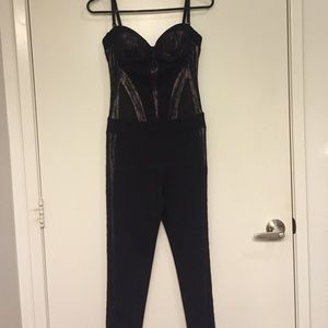 Black bebe jumpsuit