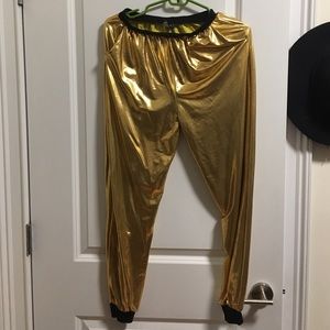 Love Culture gold lamé pants