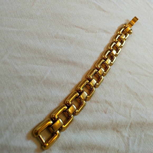 J. Crew gold square chain link bracelet