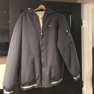 Reversible White and gray men's Nike winter coat