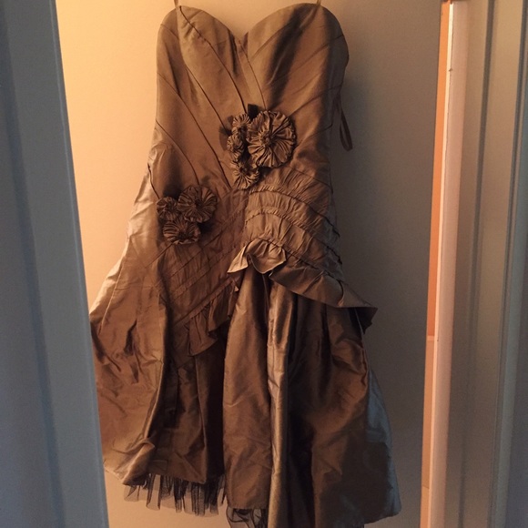NWT BCBG Bronze dress size 4