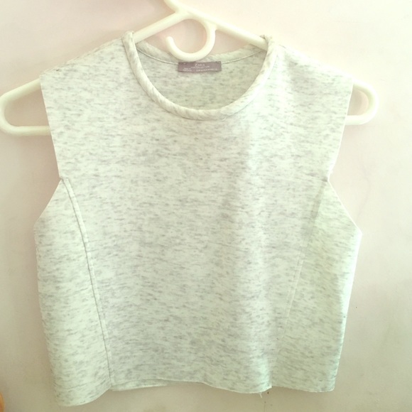 Zara crop shirt