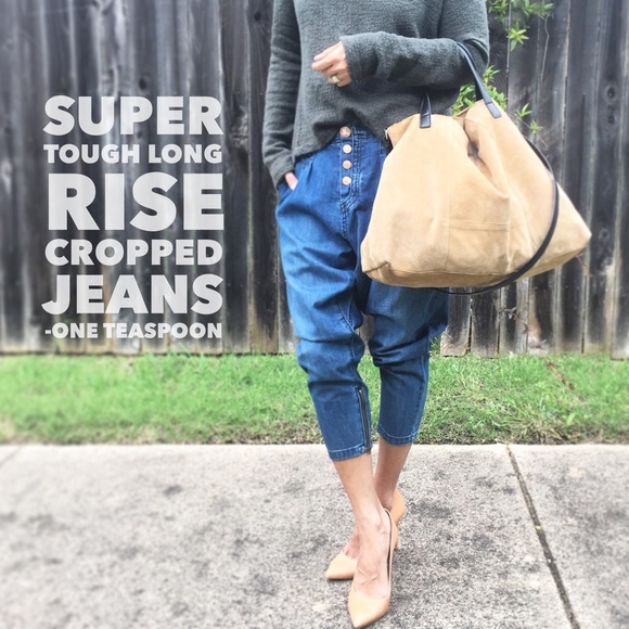 One Teaspoon Denim - "Super Tough" Long Rise Cropped Jeans