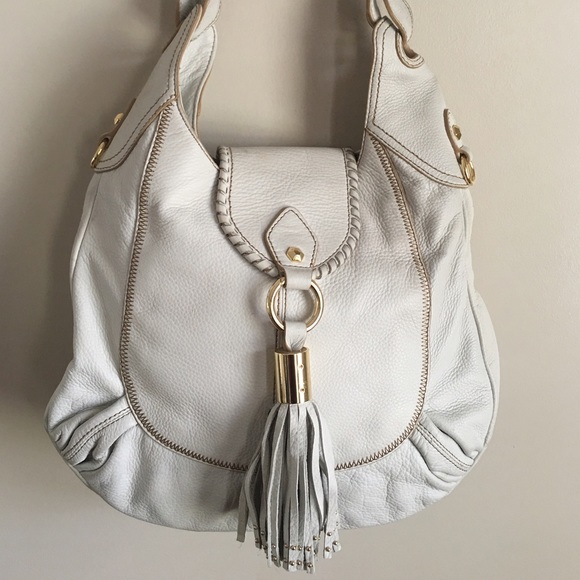 White Leather Oryany Purse