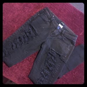 Joe Boxer Size 5 Torn Black Jeans!