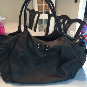 Black Kate Spade diaper bag