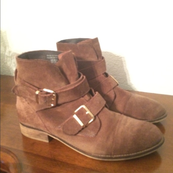Aldo suede ankle booties.