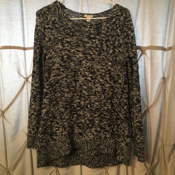 Brass Plum Black and White Sweater