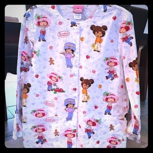 Scrub Jacket Size XS Strawberry Shortcake