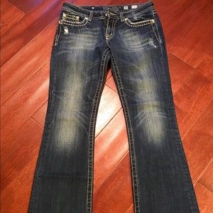 Miss me dark zipper jeans