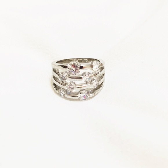 Silver Crystal Ring