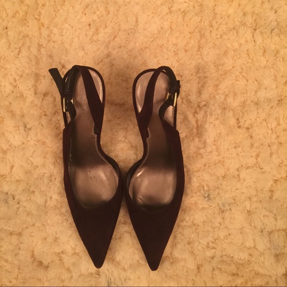 Nine West Suede Heels size 7 1/2 Chocolate Brown