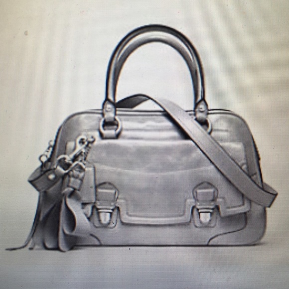 Coach poppy leather push lock satchel - Picture 1 of 3