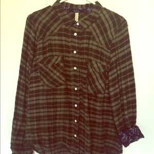 Green and black flannel