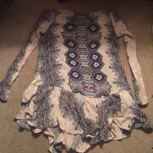 Flouncy backless free people dress