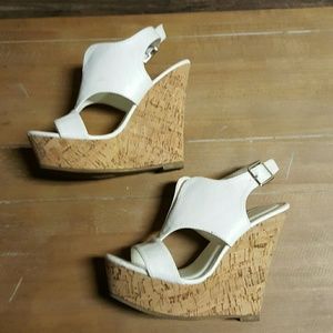 White wedges.