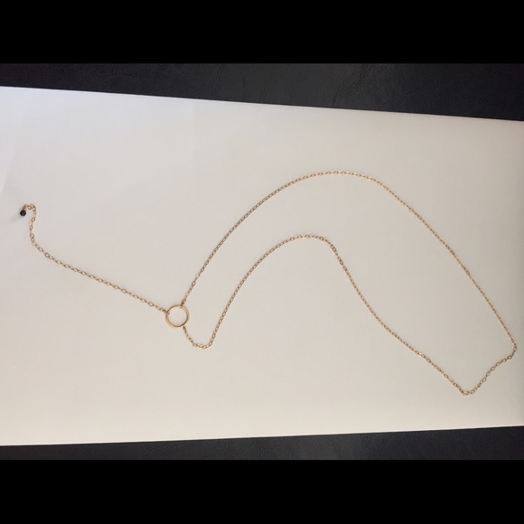 Karma necklace with little black stone - Picture 1 of 4