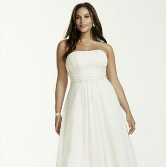 Empire Waist Flowing Wedding Dress