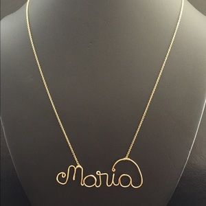 Named necklace.