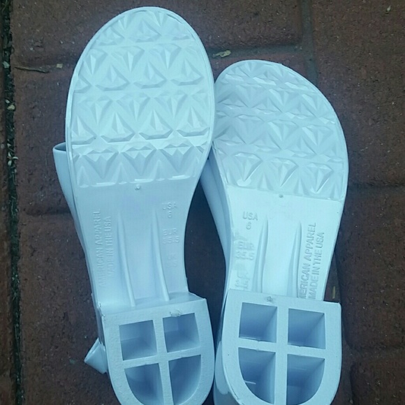 American apparel jelly sandal w/ankle strap NEW - Picture 3 of 4