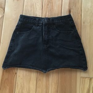 Brandy Melville Black Jean Skirt