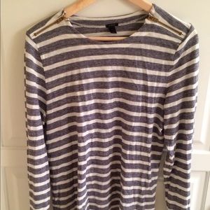 J. Crew striped top. Large