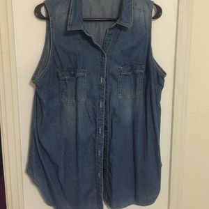 a.n.a Denim Vest Size 1x