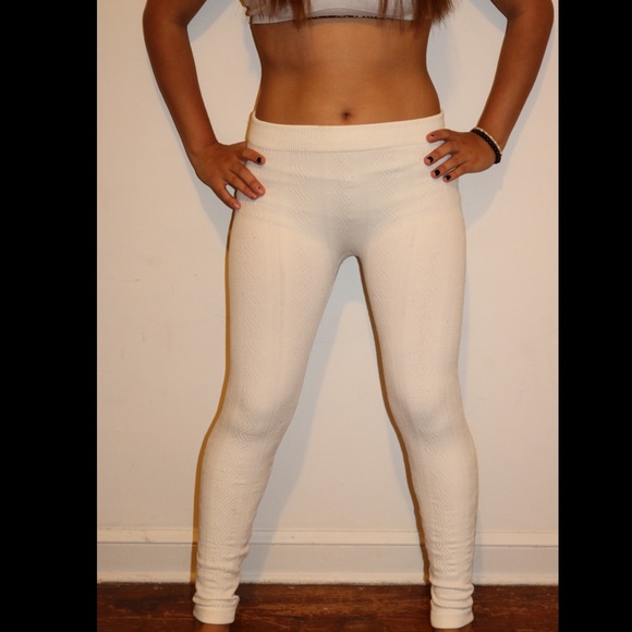 White Warm leggings