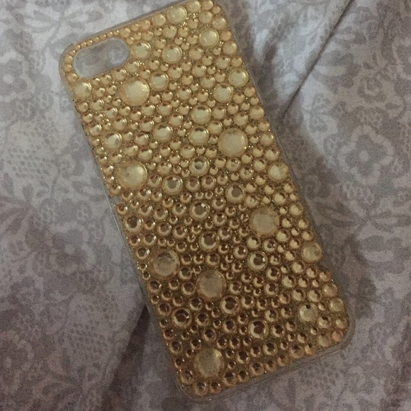 Accessories - Gold bling iPhone 5s case