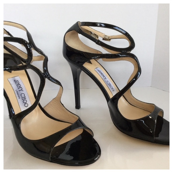 🚩SOLD🚩Jimmy Choo Lang Strappy Patent Sandal sz39