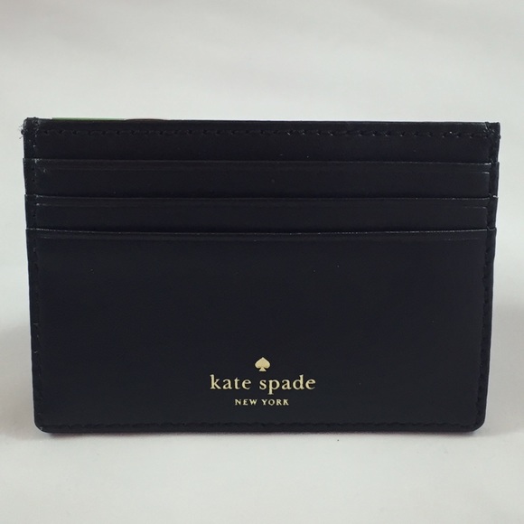 BRAND NEW Black Kate Spade Card Holder - Picture 2 of 4