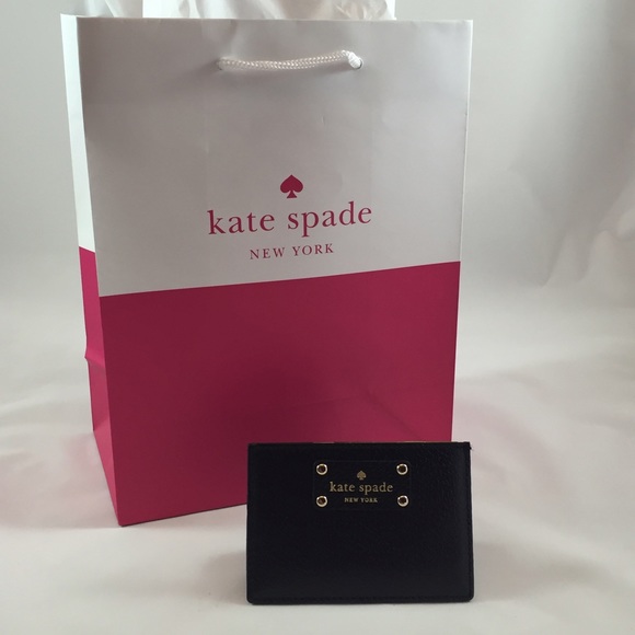 BRAND NEW Black Kate Spade Card Holder - Picture 3 of 4