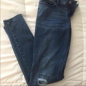 hollister patchwork jeans
