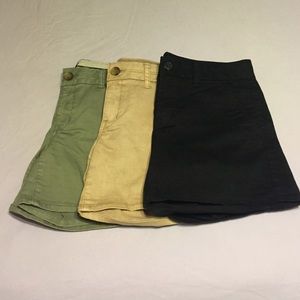 Lot of 3 Size 8 American Eagle Midi Shorts
