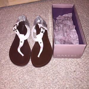 unique white and silver gladiator sandals