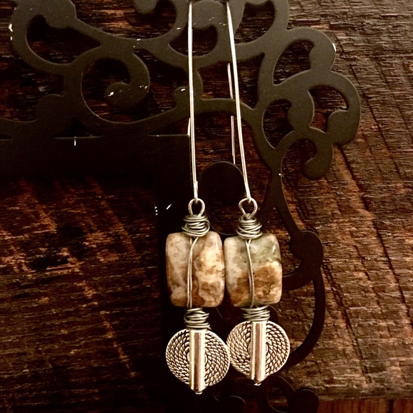 Handmade wire wrapped earrings